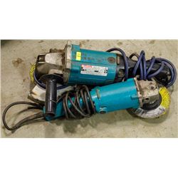 LOT OF 2 MAKITA ANGLE GRINDERS