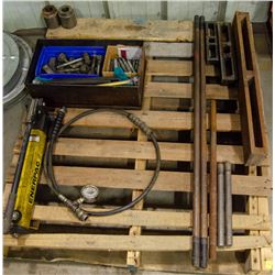 ENERPAC PORTABLE HYDRAULIC PRESS W/ STRONGBACKS &