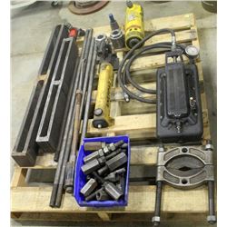 ENERPAC PORTABLE HYDRAULIC PRESS W/ STRONGBACKS