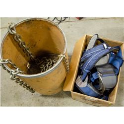 BOX OF SALA FALL ARREST EQUIPMENT INCL: HARNESS,