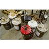 Image 1 : LOT OF 8 ASSORTED PAILS OF LUBRICANTS