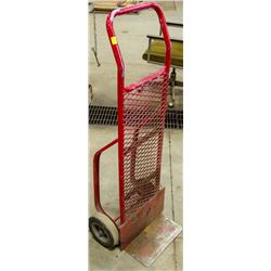 RED METAL 2 WHEEL DOLLY W/ MESH BACK