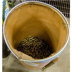 LOT OF 3/8" CHAIN (LENGTH UNKNOWN)