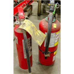 LOT OF 2 ABC CHARGED FIRE EXTINGUISHERS