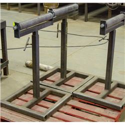 LOT OF 3 STEEL ROLLER STANDS