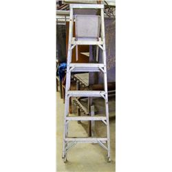 STUDY ALUMINUM 6 FOOT A-FRAME LADDER