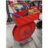 Image 1 : RED STRAPING CART W/  TOOLS & CLIPS