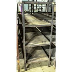 WELDED STEEL 4-TIER STORAGE RACK 84"X24.25"X60"