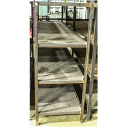 WELDED STEEL 4-TIER STORAGE RACK 96"X24.5"X60"