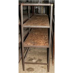 WELDED STEEL 3-TIER STORAGE RACK 84"X24.5"X60"