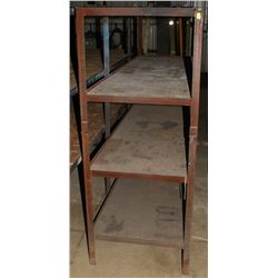 WELDED STEEL 4-TIER STORAGE RACK 72"X24.25"X60"