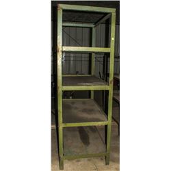 WELDED STEEL 4-TIER STORAGE RACK 48.25"X27"X82"