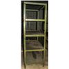 Image 1 : WELDED STEEL 4-TIER STORAGE RACK 48.25"X27"X82"