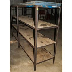 WELDED STEEL 4-TIER STORAGE RACK 97"X24.375"X60"