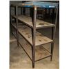 Image 1 : WELDED STEEL 4-TIER STORAGE RACK 97"X24.375"X60"