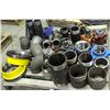 Image 1 : PALLET OF ASSORTED SIZED THREADED PIPE, HAMMER