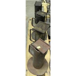 LOT OF 4 16" INDUSTRIAL LEVELING STANDS