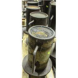 LOT OF 4 12.5" ROUND INDUSTRIAL LEVELING STANDS