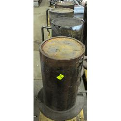 LOT OF 4 12.5" ROUND INDUSTRIAL LEVELING STANDS