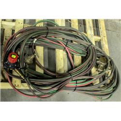 LOT OF OXYGEN/ ACETYLENE HOSES