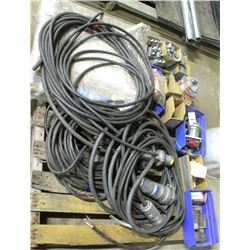 PALLET OF MISC 110/220 ELECTRICAL COMPONENTS