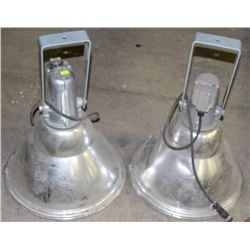 2 INDUSTRIAL SHOP POT LIGHTS