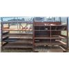 Image 1 : LOT OF 2 HEAVY DUTY WELDED STEEL STORAGE RACKS