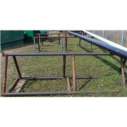 LOT OF 4 HEAVY DUTY TRIANGLE PIPE STANDS