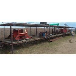 LOT OF 2 SECTIONS OF CUSTOM PALLET RACKING