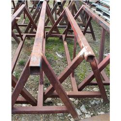 LOT OF 2 HEAVY DUTY STEEL SAW HORSES