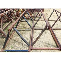 LOT OF 2 HEAVY DUTY STEEL SAW HORSES