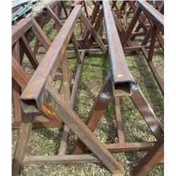 LOT OF 2 HEAVY DUTY STEEL SAW HORSES