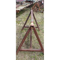 LOT OF 2 HEAVY DUTY STEEL SAW HORSES