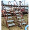 Image 1 : LOT OF 2 - 46" HIGH 5 STEP STEEL STAIRS