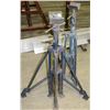 Image 1 : LOT OF 3 V-HEAD TRIPOD PIPE STANDS