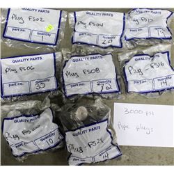 8 BAGS OF 3000PSI PIPE PLUGS