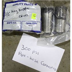 2 BAGS OF 300PSI PIPE HOSE CONNECTORS