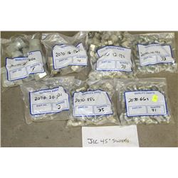 7 BAGS OF J/C 45 DEGREE SWIVELS