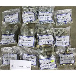 12 BAGS OF J/C SWIVEL TEE'S