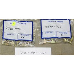 2 BAGS OF J/C NPT TEE'S