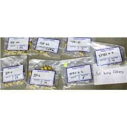 7 BAGS OF AIR HOSE FITTINGS