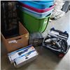 Image 1 : BOX OF TOOL SETS, HARDWARE ORGANIZER, AND TOOLS