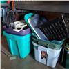 Image 1 : LOT OF TOTES AND CRATES