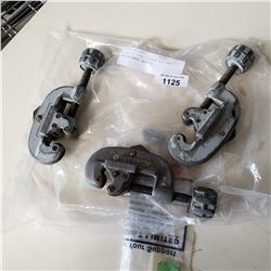 3 RIGID PIPE CUTTERS #15 AND REPLACEMENT WHEELS