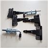 Image 1 : LOT OF DOOR HARDWARE 2 SPRING DOOR PINS AND FOUR DUTCHLAND 6" BARN DOOR HINGES