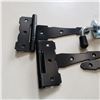 Image 3 : LOT OF DOOR HARDWARE 2 SPRING DOOR PINS AND FOUR DUTCHLAND 6" BARN DOOR HINGES