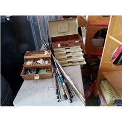 PLANO AND OLD PAL TACKLE BOXES W/ CONTENTS AND RODS