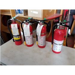 4 FIRE EXTINGUISHERS