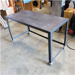 METAL ROLLING SHOP TABLE