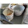 Image 3 : 3 GALVANIZED METAL TINS